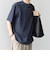 SHIPS any:〈洗濯機可能〉エアロ スケープ メッシュ 鹿の子 リブ Tシャツ◇