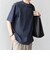 SHIPS any:〈洗濯機可能〉エアロ スケープ メッシュ 鹿の子 リブ Tシャツ◇