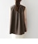 SHIPS any:〈防しわ/接触冷感/UVカット/洗濯機可能〉ファンクション Vネック ノースリーブ フレア ブラウス