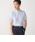 SHIPS:〈接触冷感〉ICE COTTON パナマ ストライプ ボタンダウン 半袖 シャツ
