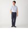 SHIPS:〈接触冷感〉ICE COTTON パナマ ストライプ ボタンダウン 半袖 シャツ