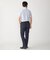 SHIPS:〈接触冷感〉ICE COTTON パナマ ストライプ ボタンダウン 半袖 シャツ