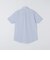 SHIPS:〈接触冷感〉ICE COTTON パナマ ストライプ ボタンダウン 半袖 シャツ