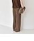 quaranciel:〈手洗い可能〉ストライプ ドロスト イージー ワイド パンツ