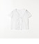SHIPS any:〈洗濯機可能〉サッカー フリル Vネック ショート スリーブ ブラウス