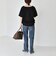 quaranciel:〈接触冷感/汗染み防止加工/洗濯機可能〉Vネック タック ハーフスリーブ TEE