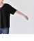 quaranciel:〈接触冷感/汗染み防止加工/洗濯機可能〉Vネック タック ハーフスリーブ TEE