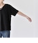 quaranciel:〈接触冷感/汗染み防止加工/洗濯機可能〉Vネック タック ハーフスリーブ TEE