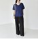 quaranciel:〈接触冷感/汗染み防止加工/洗濯機可能〉Vネック タック ハーフスリーブ TEE