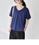 quaranciel:〈接触冷感/汗染み防止加工/洗濯機可能〉Vネック タック ハーフスリーブ TEE