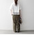 〈洗濯機可能〉ジップ レース ヘム ハーフスリーブ TEE