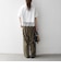 〈洗濯機可能〉ジップ レース ヘム ハーフスリーブ TEE