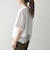 〈洗濯機可能〉ジップ レース ヘム ハーフスリーブ TEE