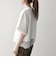 〈洗濯機可能〉ジップ レース ヘム ハーフスリーブ TEE