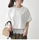 〈洗濯機可能〉ジップ レース ヘム ハーフスリーブ TEE