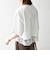 〈洗濯機可能〉ジップ レース ヘム ハーフスリーブ TEE