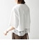 〈洗濯機可能〉ジップ レース ヘム ハーフスリーブ TEE