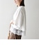 〈洗濯機可能〉ジップ レース ヘム ハーフスリーブ TEE