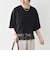 〈洗濯機可能〉ジップ レース ヘム ハーフスリーブ TEE