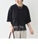 〈洗濯機可能〉ジップ レース ヘム ハーフスリーブ TEE