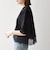 〈洗濯機可能〉ジップ レース ヘム ハーフスリーブ TEE