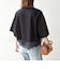 〈洗濯機可能〉ジップ レース ヘム ハーフスリーブ TEE