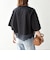 〈洗濯機可能〉ジップ レース ヘム ハーフスリーブ TEE