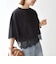 〈洗濯機可能〉ジップ レース ヘム ハーフスリーブ TEE