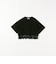 〈洗濯機可能〉ジップ レース ヘム ハーフスリーブ TEE