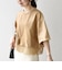〈洗濯機可能〉ジップ レース ヘム ハーフスリーブ TEE