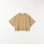 〈洗濯機可能〉ジップ レース ヘム ハーフスリーブ TEE