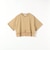 〈洗濯機可能〉ジップ レース ヘム ハーフスリーブ TEE