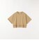 〈洗濯機可能〉ジップ レース ヘム ハーフスリーブ TEE