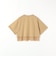 〈洗濯機可能〉ジップ レース ヘム ハーフスリーブ TEE