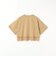 〈洗濯機可能〉ジップ レース ヘム ハーフスリーブ TEE
