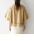〈洗濯機可能〉ジップ レース ヘム ハーフスリーブ TEE