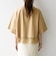 〈洗濯機可能〉ジップ レース ヘム ハーフスリーブ TEE