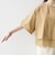 〈洗濯機可能〉ジップ レース ヘム ハーフスリーブ TEE