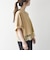 〈洗濯機可能〉ジップ レース ヘム ハーフスリーブ TEE