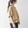 〈洗濯機可能〉ジップ レース ヘム ハーフスリーブ TEE