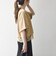 〈洗濯機可能〉ジップ レース ヘム ハーフスリーブ TEE