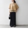 〈洗濯機可能〉ジップ レース ヘム ハーフスリーブ TEE