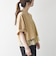 〈洗濯機可能〉ジップ レース ヘム ハーフスリーブ TEE