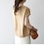 〈洗濯機可能〉ジャージー フレンチスリーブ レース TEE