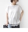 〈手洗い可能〉レース コンビ フレンチ スリーブ TEE