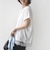 〈手洗い可能〉レース コンビ フレンチ スリーブ TEE