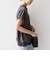 〈手洗い可能〉レース コンビ フレンチ スリーブ TEE