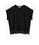〈手洗い可能〉レース コンビ フレンチ スリーブ TEE