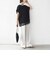〈手洗い可能〉レース コンビ フレンチ スリーブ TEE