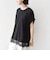 〈手洗い可能〉レース コンビ フレンチ スリーブ TEE